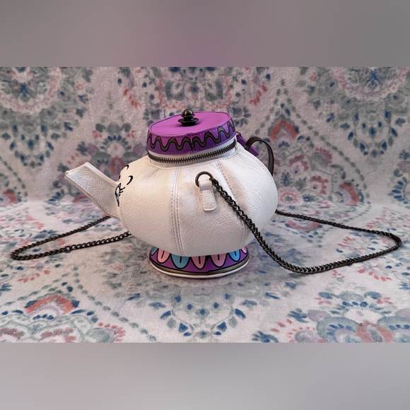 Loungefly Disney Beauty & The Beast Mrs. Potts Figural Crossbody RARE HTF - Picture 9 of 13